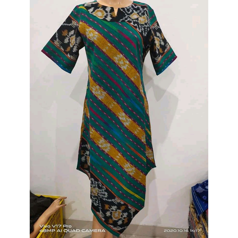 Dress Tenun Blanket Jepara / Tenun Jepara