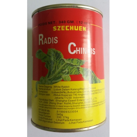 Rabbit Preserved Vegetable Can 340 gram