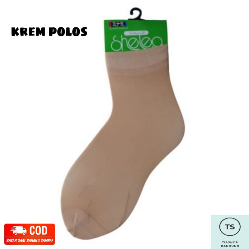 Kaos Kaki Stocking Sheleg Pendek Antislip dan Polos || Kaos Kaki Wanita || Stocking Sheleg