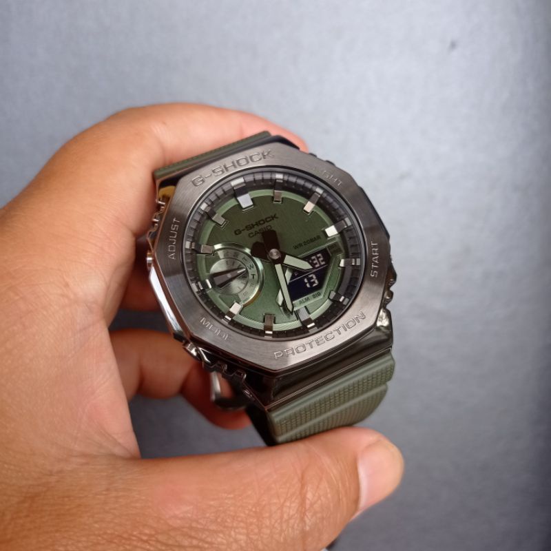 gshock gm2100b g-shock gm-2100b-3adr g shock gm 2100 original garansi resmi 2 tahun