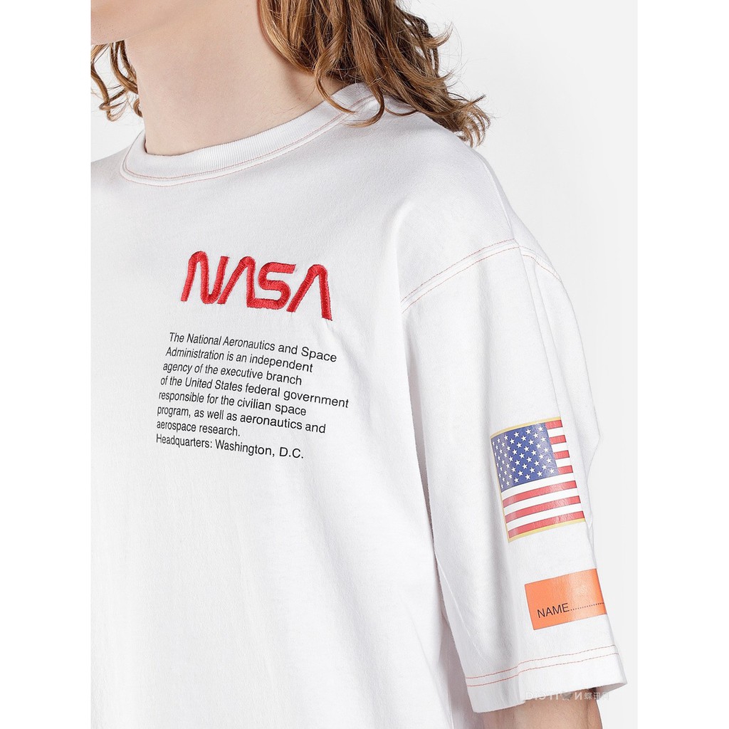  Kaos  T Shirt Longgar Motif  Tulisan NASA  Bahan Katun Ada 