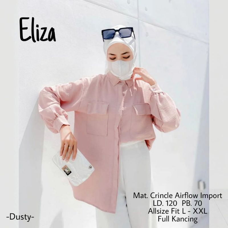 ELIZA BLOUSE ATASAN BUSUI BAHAN CRINKLE AIR FLOW