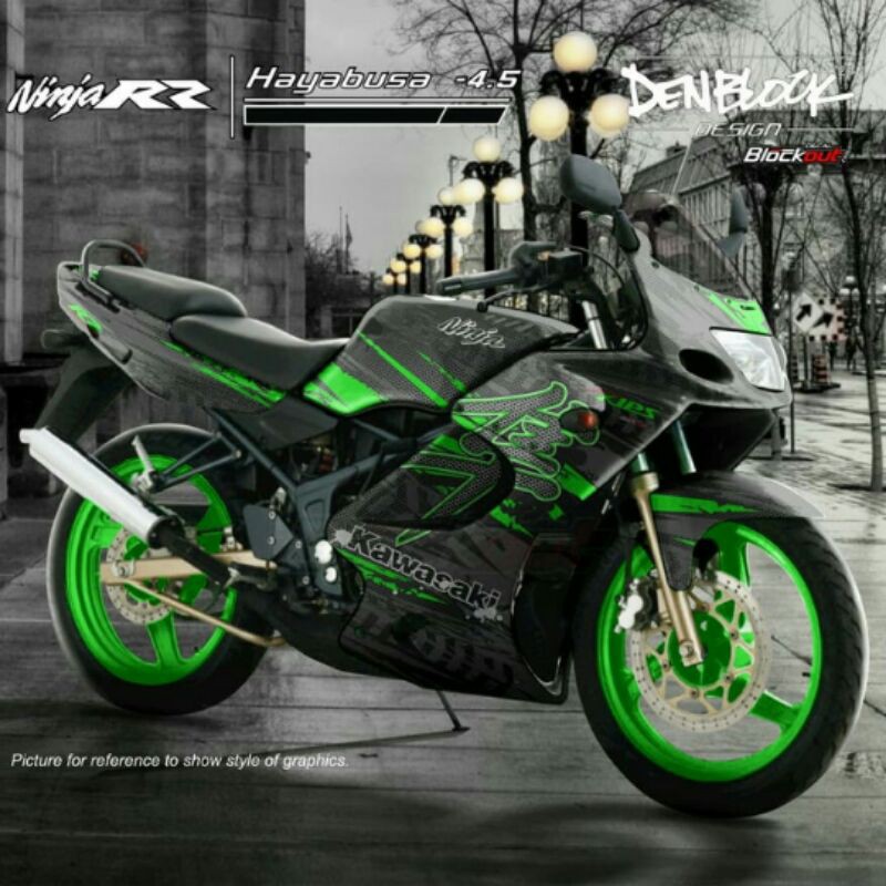 decal ninja rr 150 old Hayabusa - hitam decal stripping full body