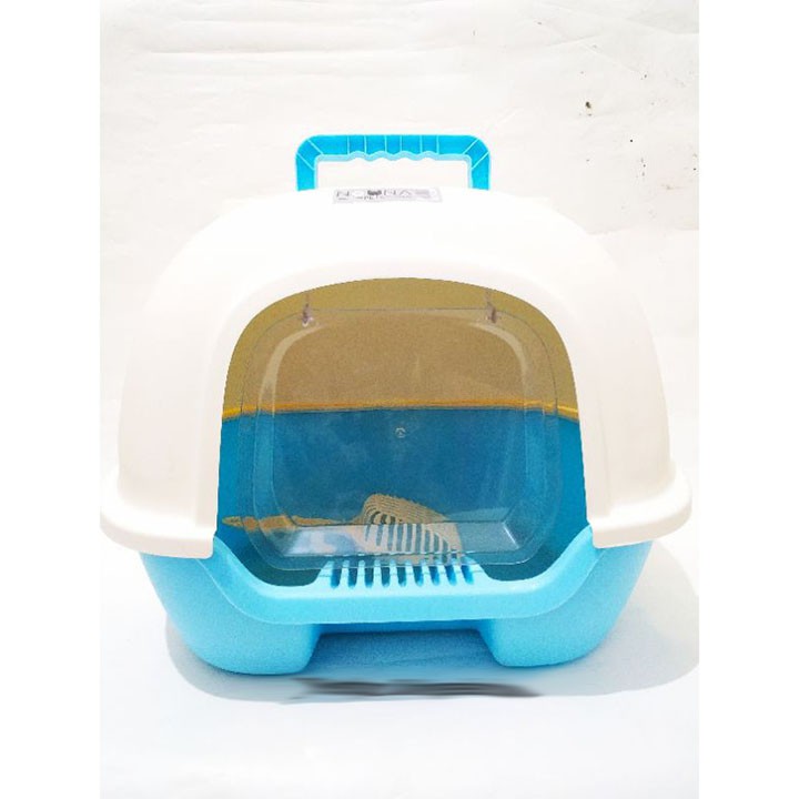 Noona Cat Litter Box 51x40x40cm Free Sekop Tempat/Bak Pasir Kucing