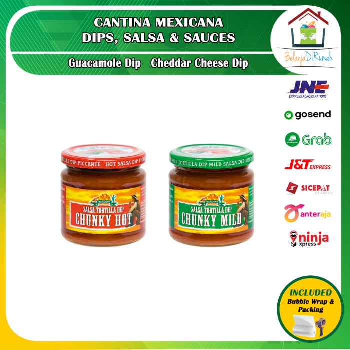 Saus Salsa Cantina Mexicana Tortilla Drip 190g | banyak Varian