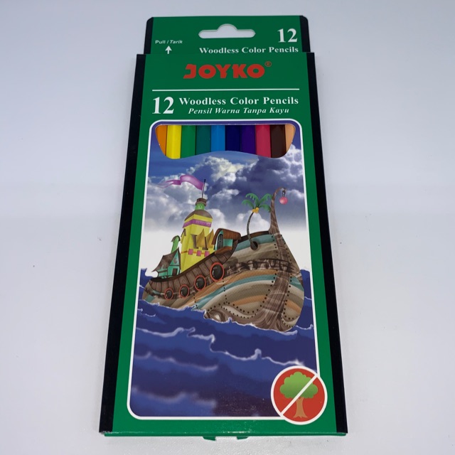 

Pensil Warna Joyko Woodless 12 Panjang