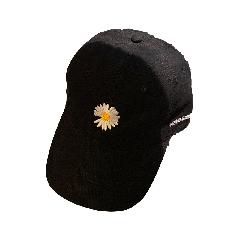 Topi Baseball Motif Bunga Daisy Gaya Hip Hop Korea