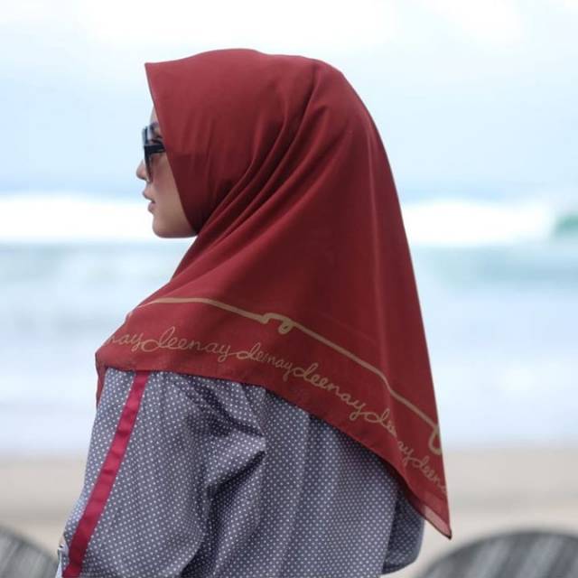 Deenay Plain new border terracota hijab voal plain scarf by deenay.scarves