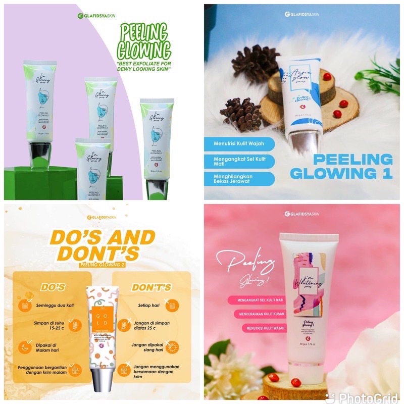 PEELING GLOWING GLAFIDSYA SKIN | GLOWING, ACNE GLOW, FLEK, WHITENING