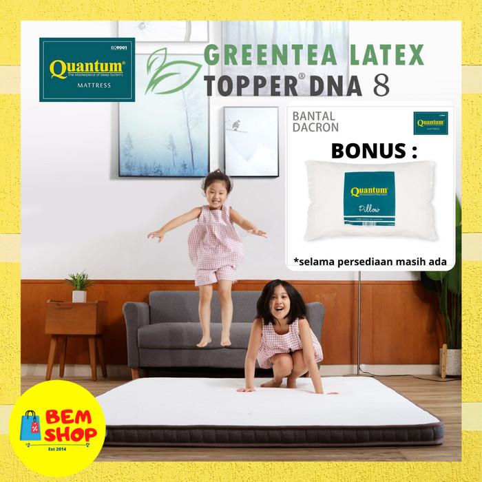 Quantum Mattress Topper Greentea Latex 180x200 Pelapis Kasur Springbed