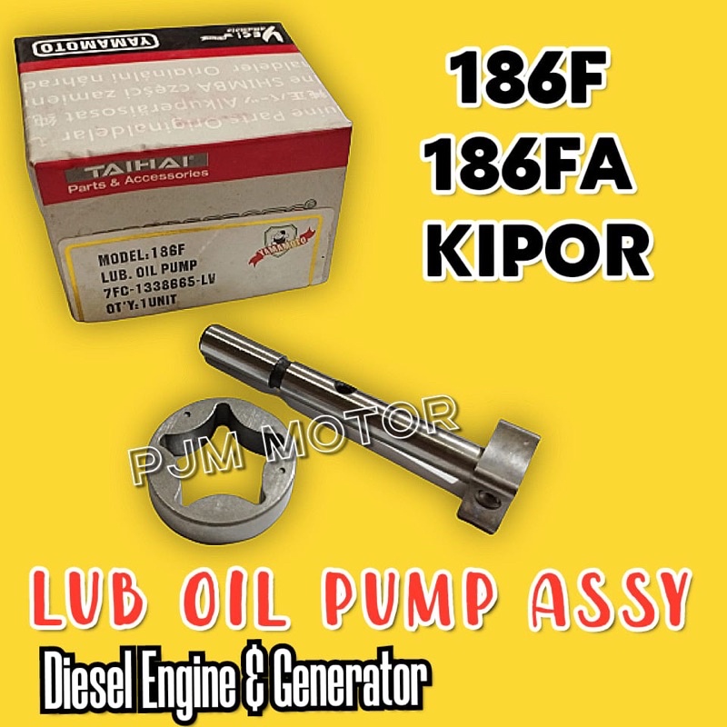 186 Lub oil pump assy Pompa oli mesin diesel engine dan genset generator 186Fa kipor silent kama KDE