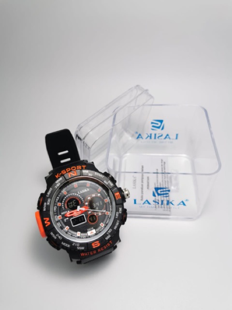 Jam tangan LASIKA DOUBLE TIME KODE 516 ANTI AIR