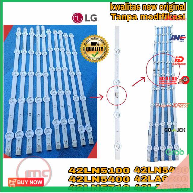 LED BACKLIGHT TV LG 42LN5100 42LN5400 42LA6200 42LA6130 LAMPU LED TV LG 42LN5100 42LN5400 42LA6200