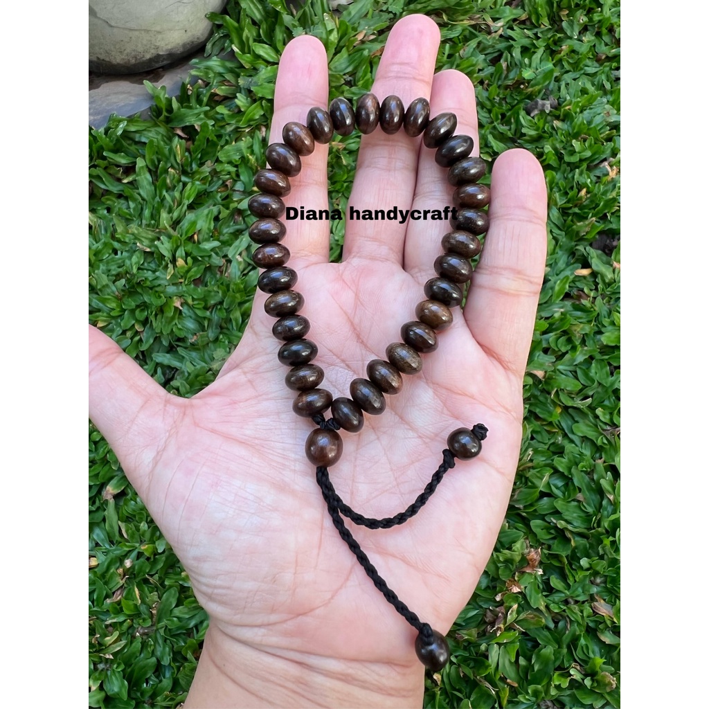 Gelang gaharu gelang kayu gaharu wangi gelang gaharu buaya 6 MM gelang kayu gaharu asli Kalimantan
