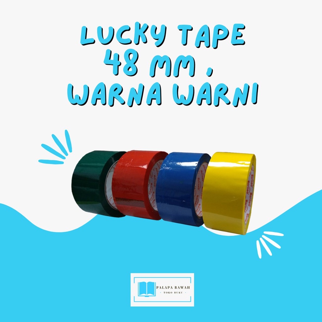 

LAKBAN WARNA 48MM LUCKY TAPE WARNA WARNI
