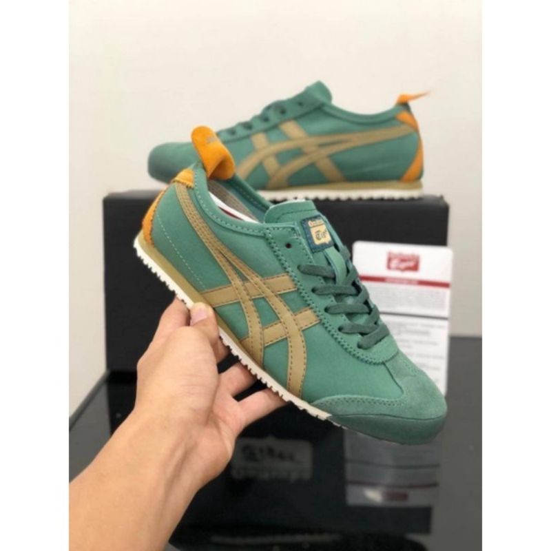 Sepatu Onitsuka Tiger Mexico 66 Green Yellow Made Indonesia