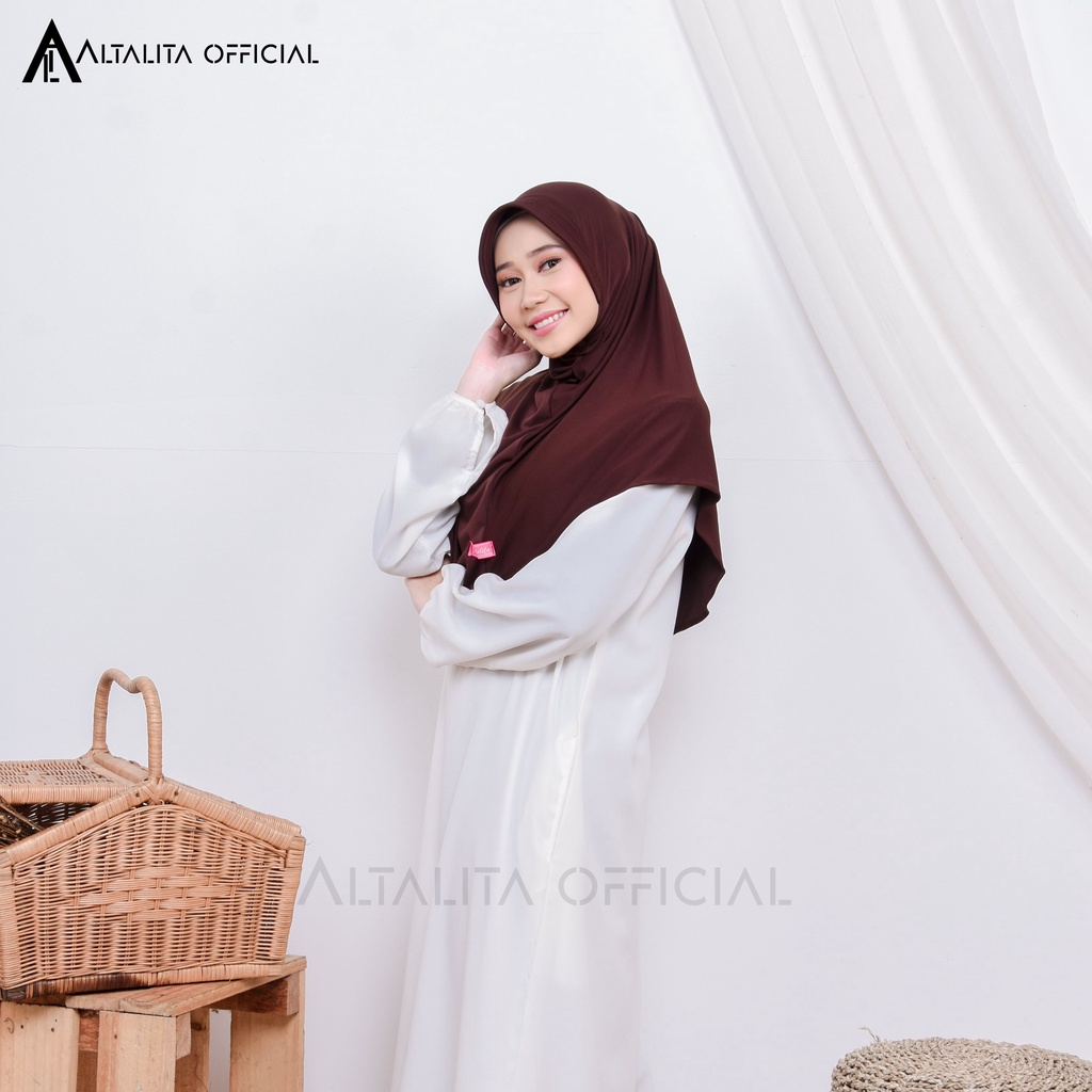 Altalita - Bergo Hamidah Sport Menutupi Dada Bahan Jersey Spandek High Quality Pad