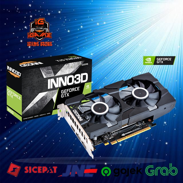 VGA INNO3D GEFORCE GTX 1650 4GB GDDR6 TWIN X2 OC NAMPOL GAN