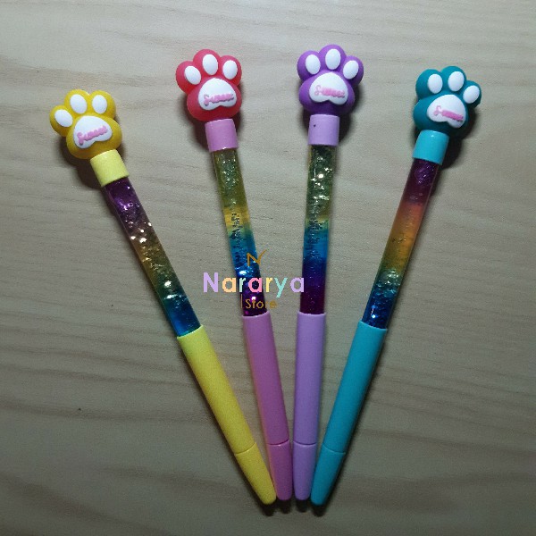 

Gel Pen Paw Glitter / Gel Pen Karakter / Gel Pen Lucu / Pulpen Lucu / Alat Tulis Sekolah