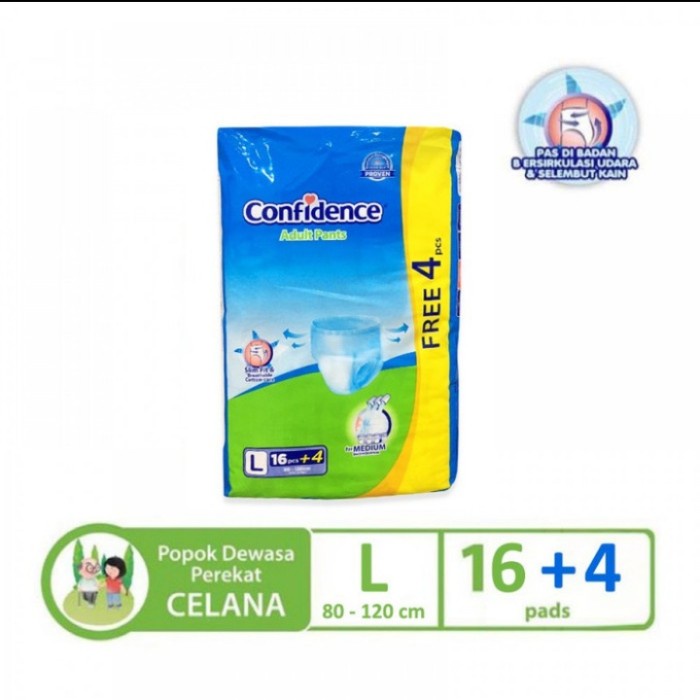 Dewasa-Diaper- Confidence Popok Celana Dewasa L 16+ 4 -Diaper-Dewasa.