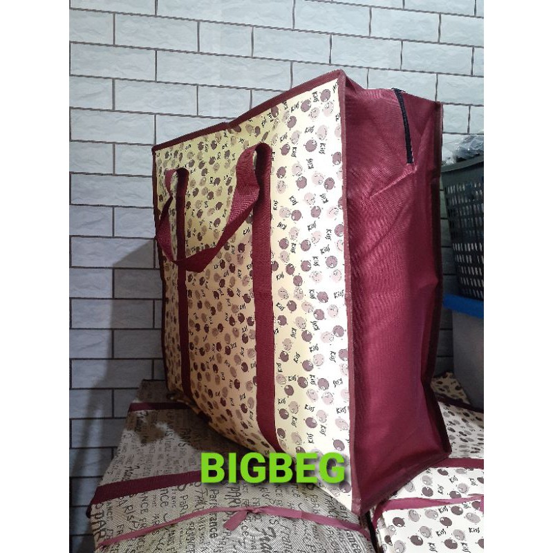 Tas Laundry Terpal Motif MICRO Travel Jumbo 55x20x60 cm Tas Belanja Serbaguna