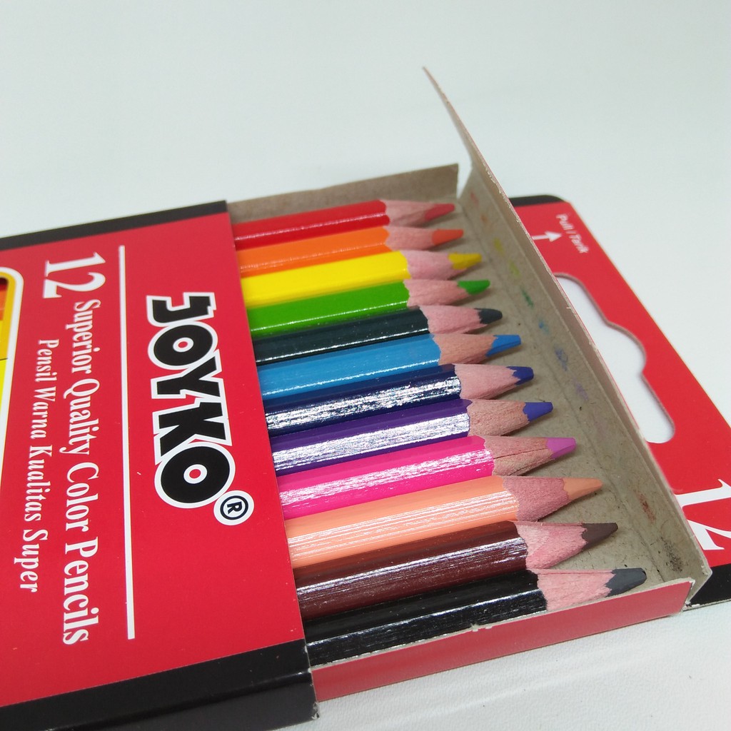 [SET] PENSIL WARNA JOYKO CP-S12 12 WARNA PENDEK-2