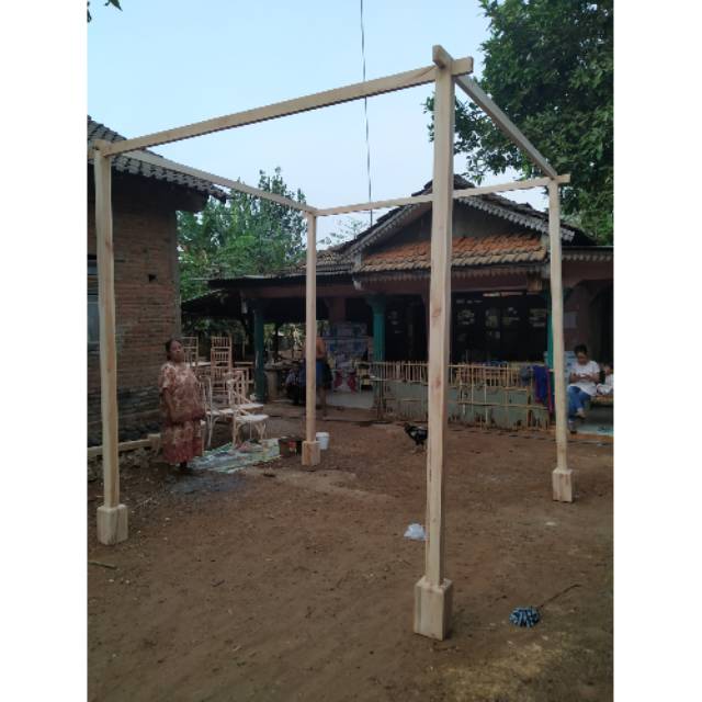 Gazebo gawang pelaminan cantik murah terbaru