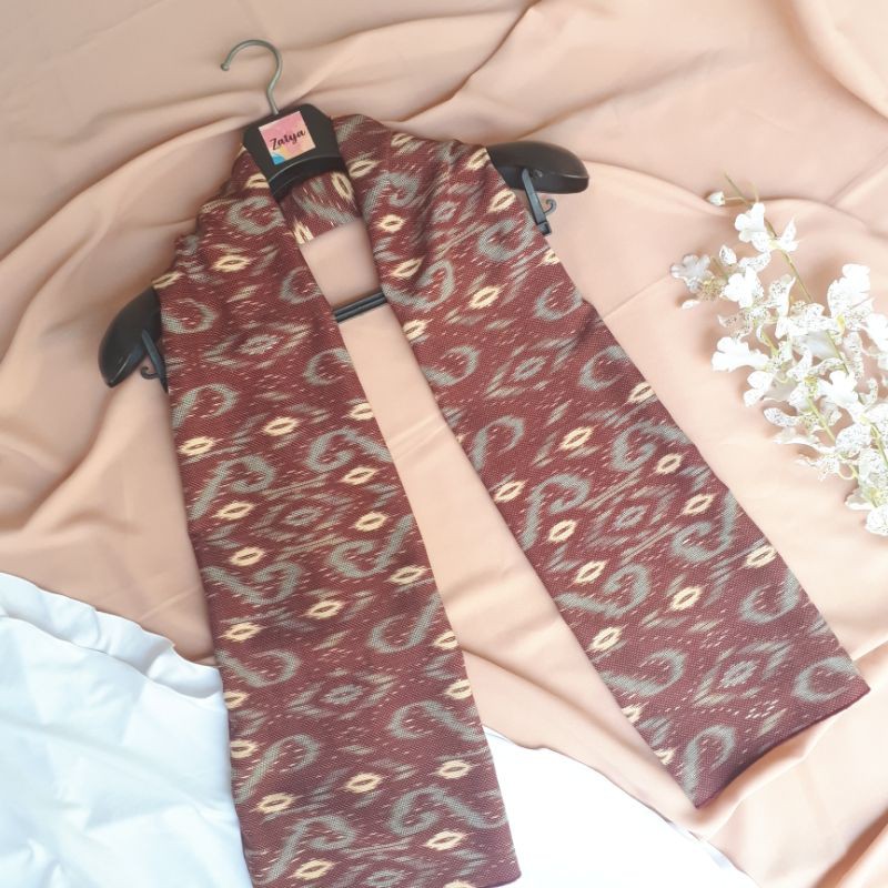 New Arrival ZATYA Long Syal/Scarf Batik Silk Series-Troso Merah Hati