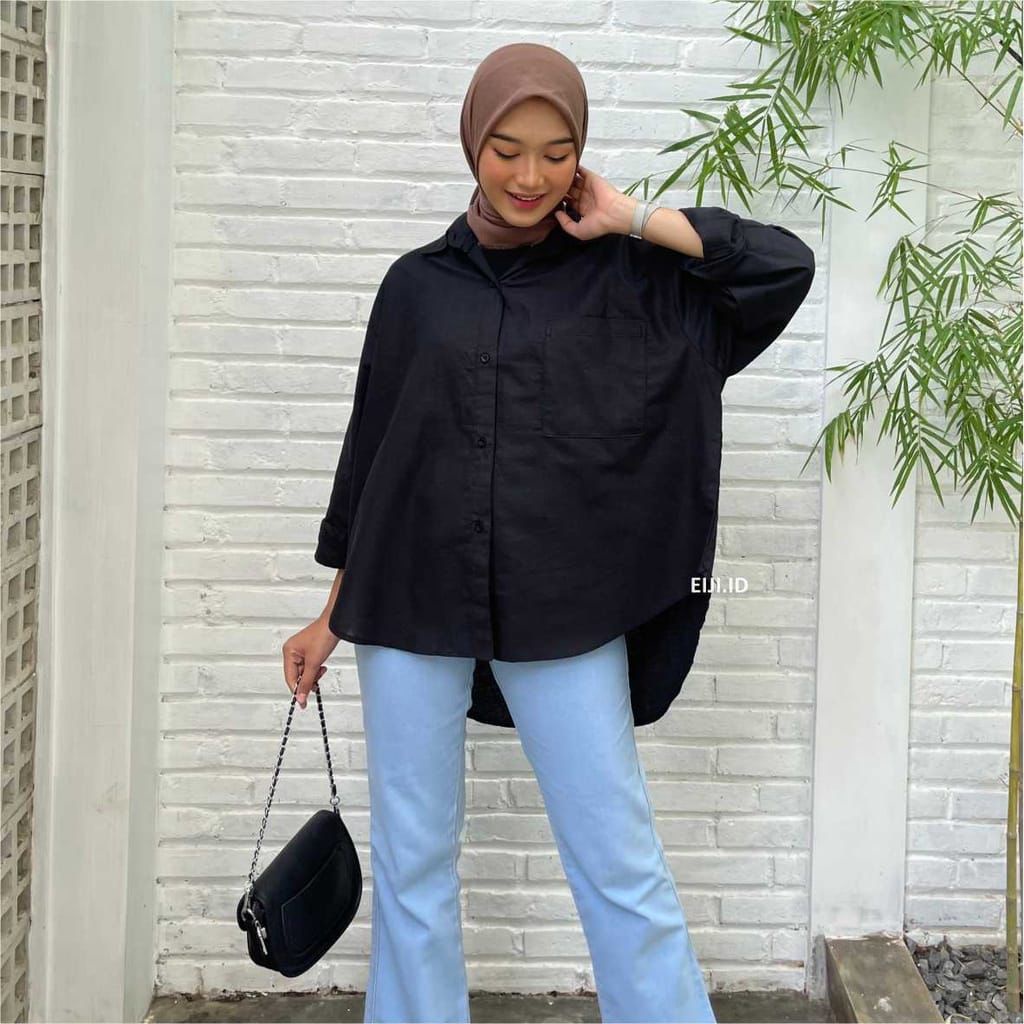 Kemeja Linen Oversize/ Kemeja Linea/ Kemeja Bigsize/ Kemeja Kerja/ Kemeja Hangout