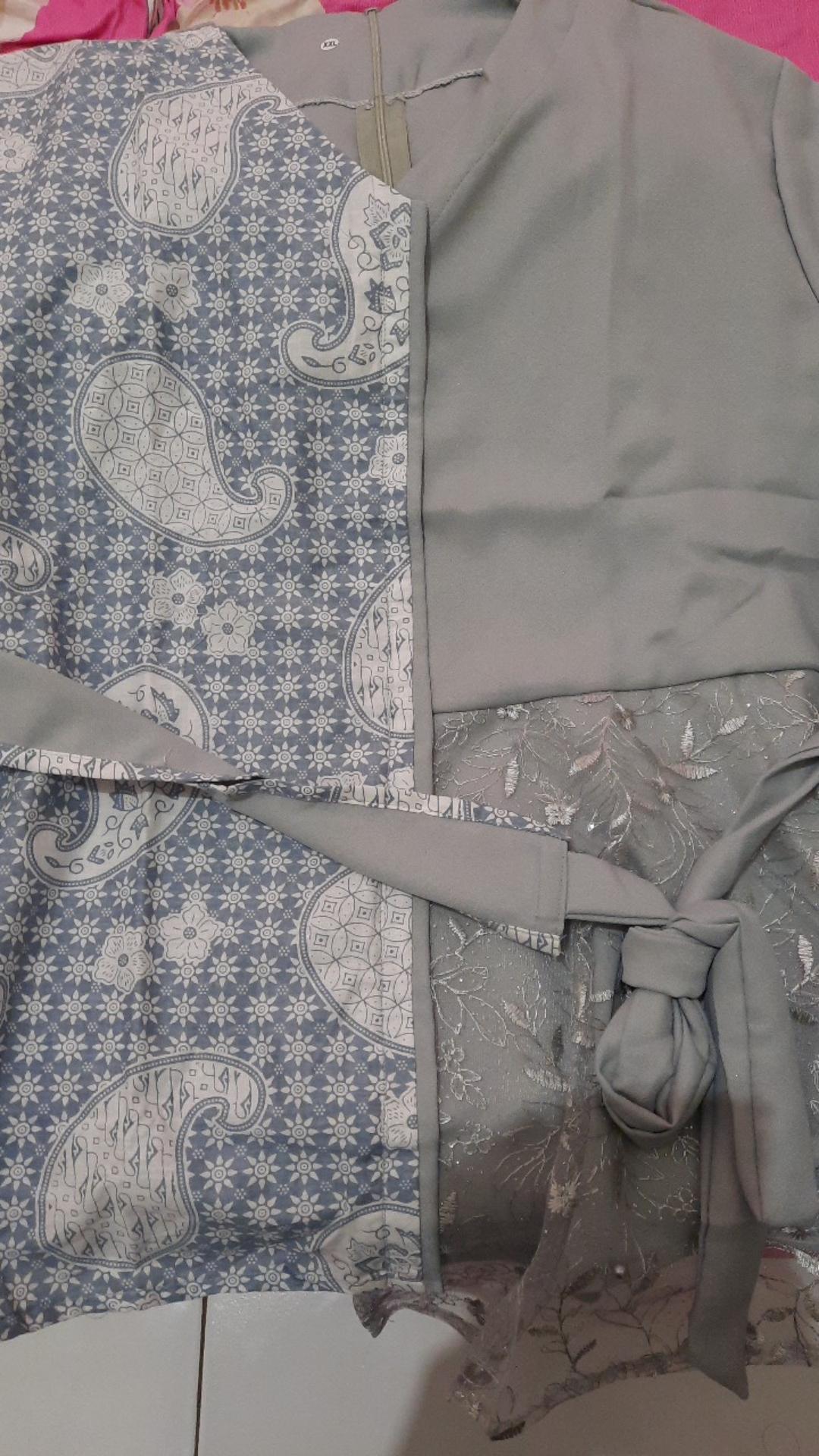Tey-17 Batik Wanita Asj Sa Hrb026 Kenongo Kemeja Tosca Pendek