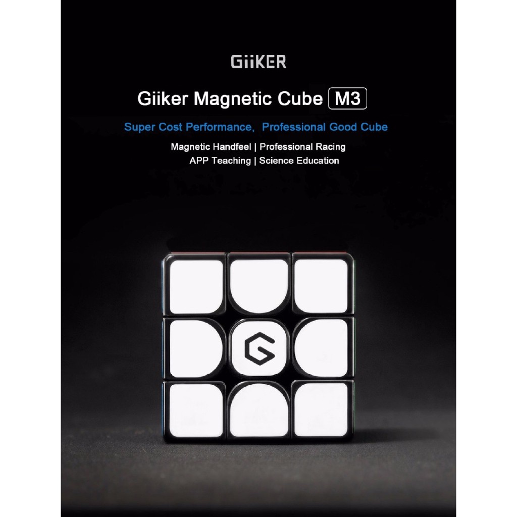 Xiaomi Mijia Giiker M3 Magnetic Cube Mainan Puzzle Rubik 3x3x3