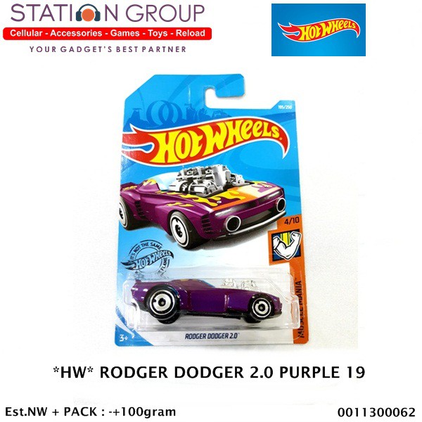HOT WHEELS RODGER DODGER 2.0 PURPLE 19