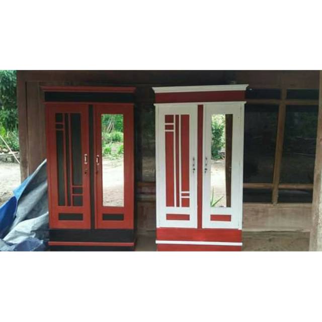 Lemari kayu 2 pintu