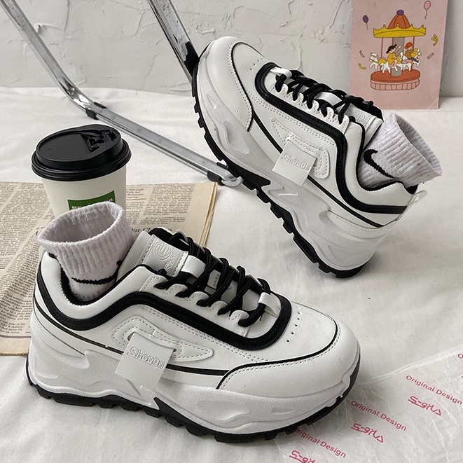 KZT-SW327 Sepatu Sneakers Wanita Sport Korea 2022 Impor COD TERMURAH