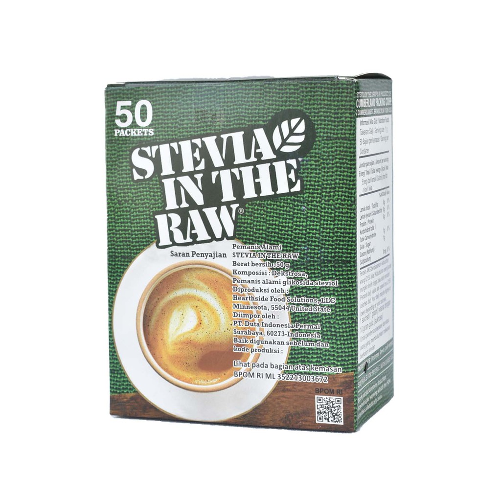 Stevia In The Raw 50 Packets (1 Box)