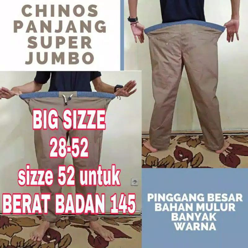 SUPER JUMBO  Celana Panjang kolor pria dewasa