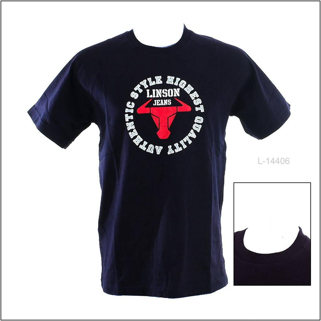 [L14406] Kaos Oblong Cowok Lengan Pendek Linson