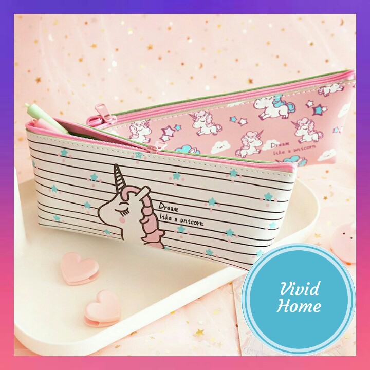 

[VIVID HOME] TEMPAT PENSIL UNICORN LUCU
