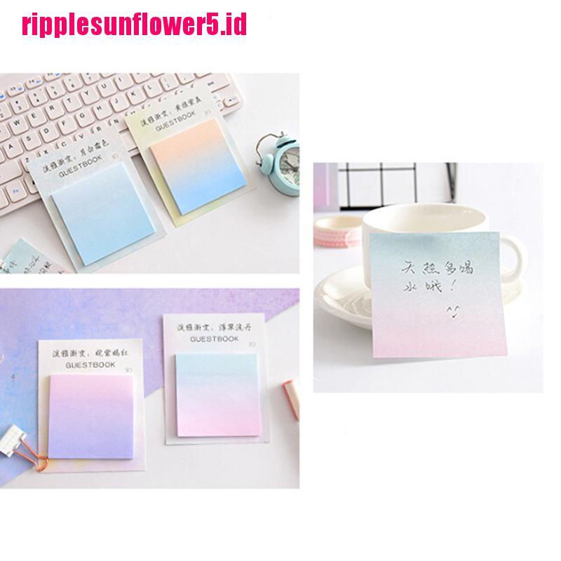 # Kaos T-Shirt Wanita Lengan Pendek Motif Print #1pc memo Pad portable Warna Gradasi