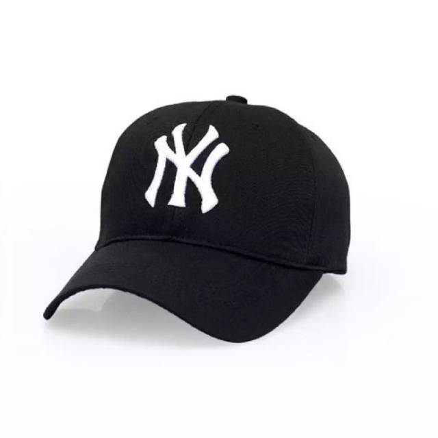 Topi baseball santai black YN