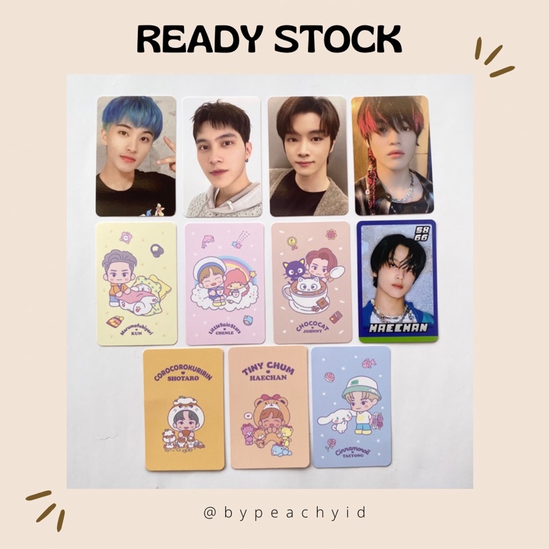 NCT TRADING CARD SANRIO GLITCH MODE ( mark sungchan hendery chenle haechan johnny kun chenle shotaro