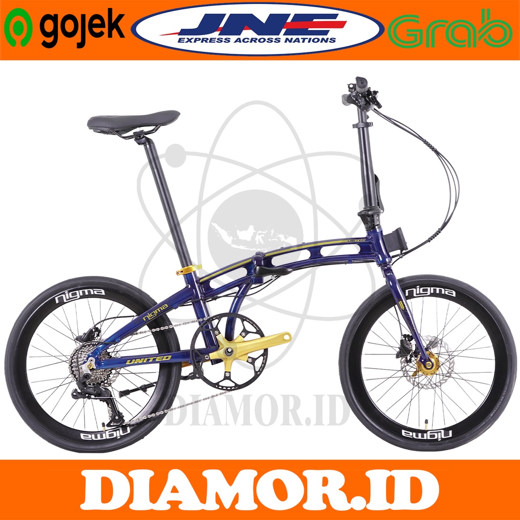 Sepeda Lipat 20 inch United Nigma V Alloy 10 Speed Niseko