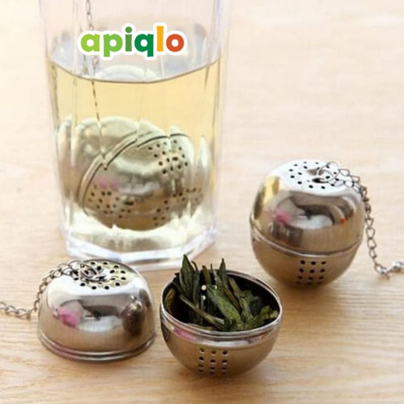 Saringan Teh Infuser Stainless/Wadah Teh Bulat