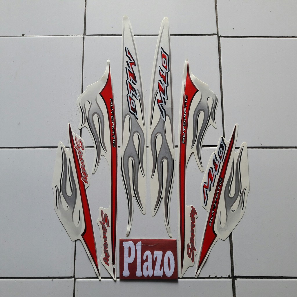 striping mio sporty 2006 putih