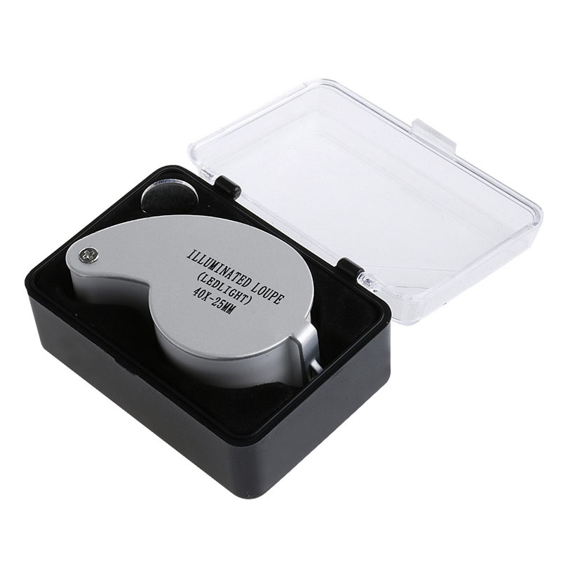 Gro Jewelers Loupe Illuminated Jewelers Eye Loupe Magnifier Kaca Pembesar Perhiasan