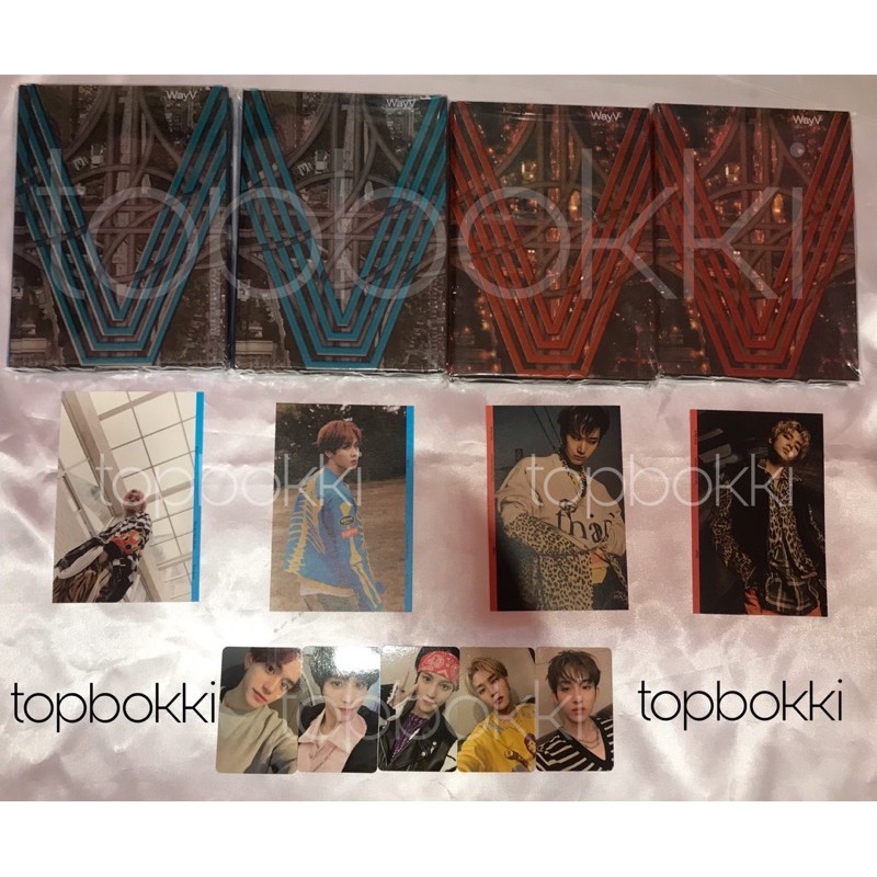 WAYV ALBUM PC POSTCARD KICK BACK KUN TEN WINWIN LUCAS XIAOJUN HENDERY YANGYANG STRANGER HITCHHIKER