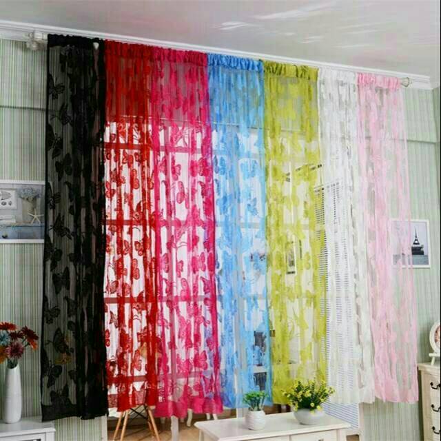 Tirai benang motif kupu_kupu