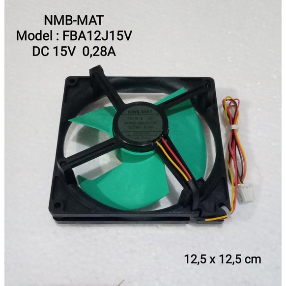 Fan Kipas Kulkas Panasonic Sharp NMB-MAT FBA12J15V DC15V 0.28A