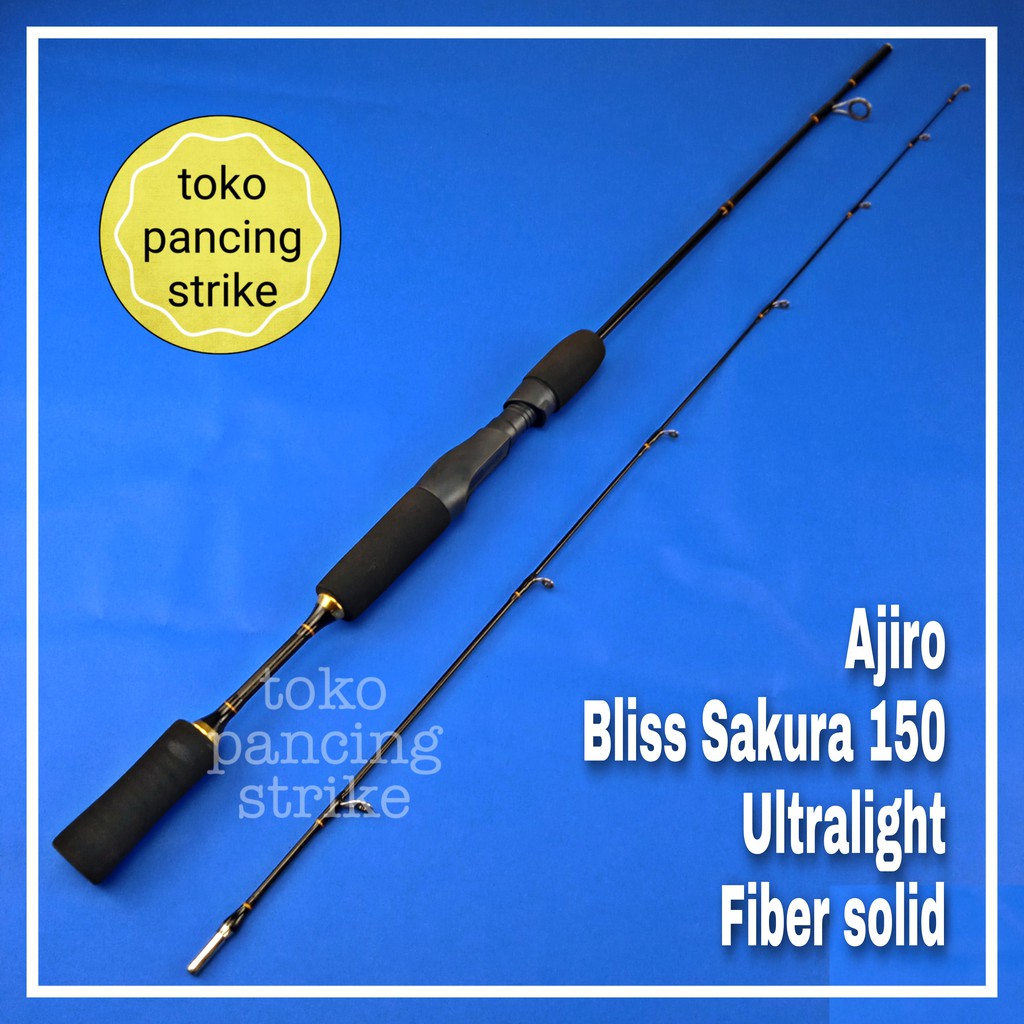 joran ul ultralight fiber solid ajiro bless sakura 150 cm