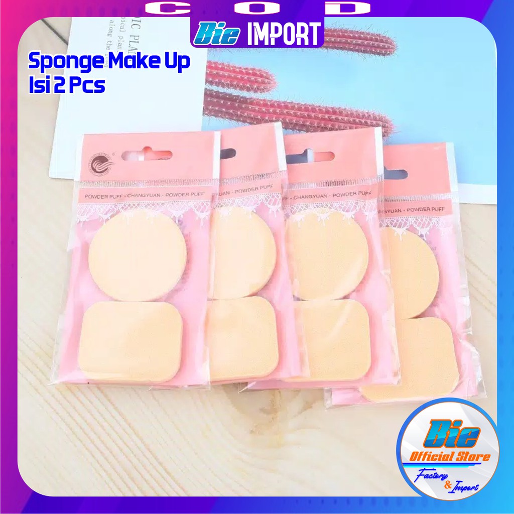 isi 2 Spon Bedak Basah Import / Sponge Make Up